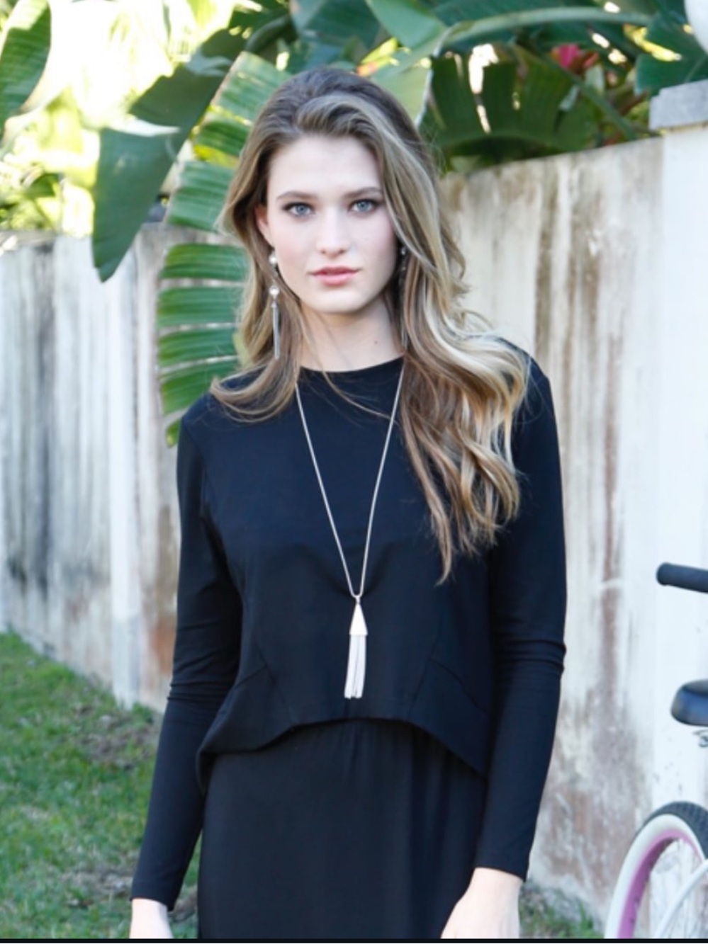 Pashmina Hi Low Seamed Tee